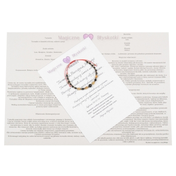 Bransoletka celebrytka czarny TURMALIN BURSZTYN HEMATYT ochrona i szczęście